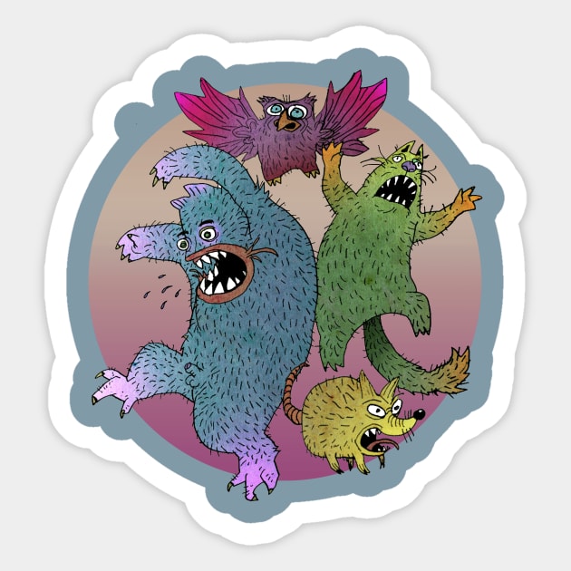 freak out! Sticker by joerg_vogeltanz